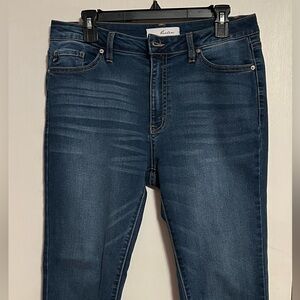 Kancan Dark Blue High Rise Skinny Jeans